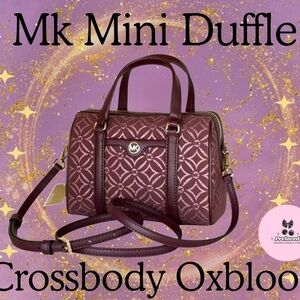 Michael Kors Mini Duffle Crossbody in Deep Purple